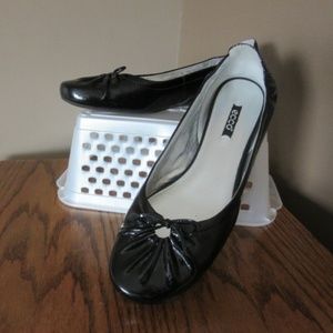 ECCO Ballerina Black Patient Flats Size 42 Casual